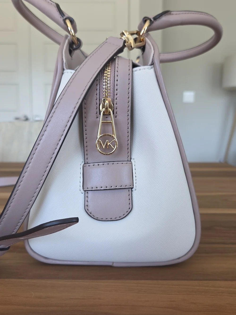 Michael Kors Pink Saffiano Leather Satchel